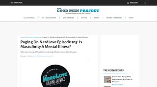 
                            4. Paging Dr. NerdLove Episode 105: Is Masculinity A Mental Illness ...