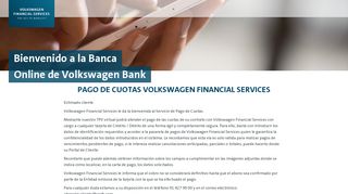 
                            11. Pago de Cuotas - Volkswagen Financial Services