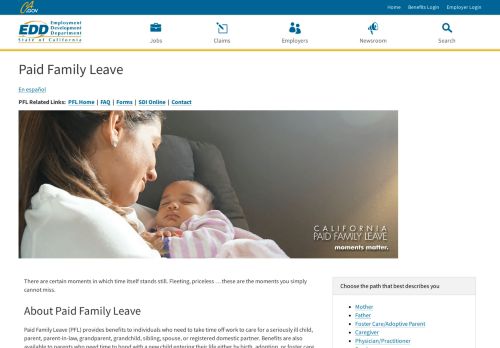 
                            2. Paid Family Leave - EDD - CA.gov