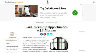 
                            11. Paid Internship Opportunities at J.P.Morgan - The Balance Careers