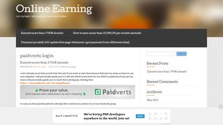 
                            7. paidverts login « Online Earning