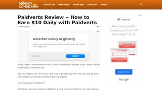 
                            3. Paidverts Review - How to Earn $10 Daily with Paidverts - Tips & Tricks