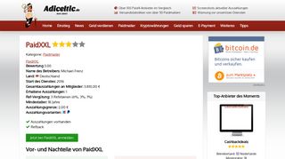 
                            7. PaidXXL bietet bezahlte Werbemails zum Geld verdienen - Adiceltic