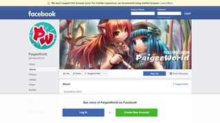 
                            11. PaigeeWorld - About | Facebook