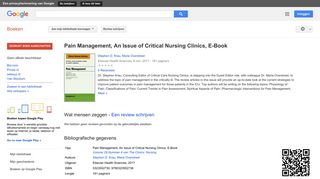 
                            12. Pain Management, An Issue of Critical Nursing Clinics, E-Book
