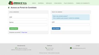 
                            6. Painel do candidato - Directa Carreiras
