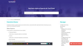 
                            7. Painel do Cliente - TomTicket - Base de Conhecimento