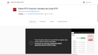 
                            11. Painel IPTV Gratuito, Gerador de Listas IPTV - Google Chrome