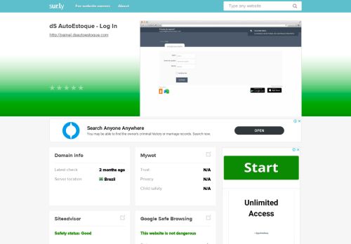 
                            4. painel.dsautoestoque.com - dS AutoEstoque - Log In - Painel DS Auto ...
