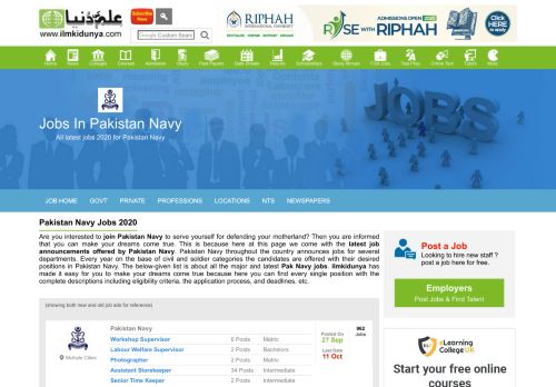 
                            11. Pak Navy Jobs 2019 Apply Online - Join Pakistan Navy - ...