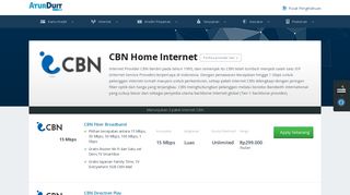 
                            10. Paket Internet CBN - Aplikasi Online Paket Internet Hingga 1 Gbps