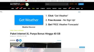 
                            9. Paket Internet XL Punya Bonus Hingga 40 GB - Kompas.com