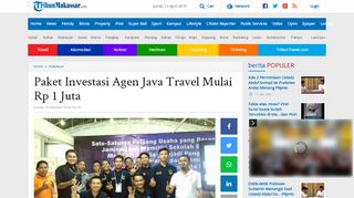 
                            6. Paket Investasi Agen Java Travel Mulai Rp 1 Juta - Tribun Timur