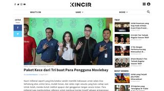 
                            11. Paket Kece dari Tri buat Para Pengguna Moviebay - Kincir