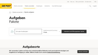 
                            5. Pakete aufgeben und abholen lassen privat - Die Post