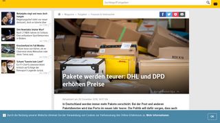 
                            11. Pakete werden teurer: DHL und DPD erhöhen Preise | WEB.DE