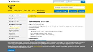 
                            7. Paketmarke Online - Post AG