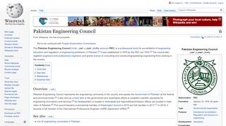 
                            2. Pakistan Engineering Council - Wikipedia