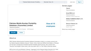 
                            7. Pakistan Mobile Number Portability Database ( Guarantee) ...