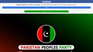 
                            6. Pakistan Peoples Party - PPP - Home | Facebook - Facebook Touch