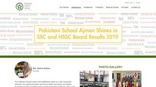 
                            3. Pakistani School Ajman