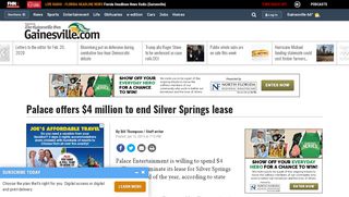 
                            2. Palace offers $4 million to end Silver Springs lease - News ...