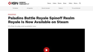 
                            7. Paladins Battle Royale Spinoff Realm Royale Is Now Available on ...