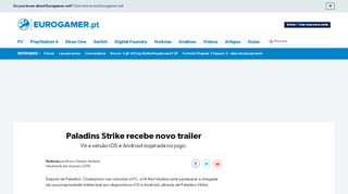 
                            11. Paladins Strike recebe novo trailer • Eurogamer.pt