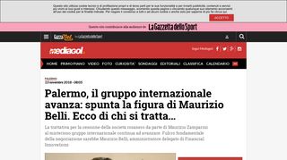 
                            10. Palermo, il gruppo internazionale avanza: spunta la figura di Maurizio ...