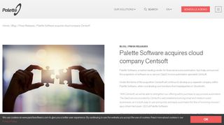 
                            13. Palette Software acquires Swedish industry colleague Centsoft