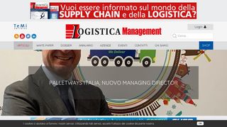 
                            8. Palletways Italia, nuovo managing director - Logistica Management