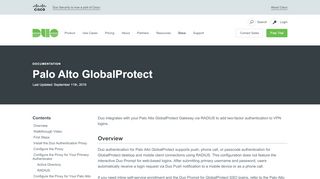 
                            13. Palo Alto GlobalProtect | Duo Security