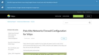 
                            12. Palo Alto Networks Firewall Configuration for Vidyo – VidyoCloud ...