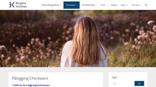 
                            5. Pålogging Checkware – Bergensklinikken