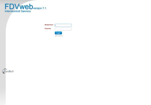 
                            1. Påloggingside FDVweb