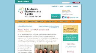 
                            11. Paloma Place is Now OPEN in Floresville!! | Children's Bereavement ...
