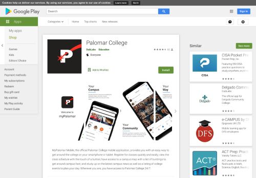 
                            10. Palomar College - Apps on Google Play