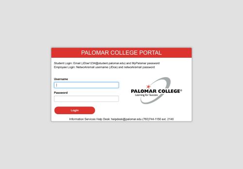 
                            5. Palomar College Portal: 1
