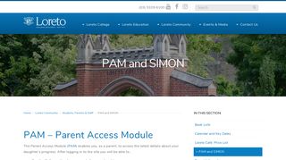 
                            6. PAM and SIMON - Loreto College Ballarat