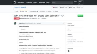 
                            7. pam_systemd does not create user session · Issue #7724 · systemd ...