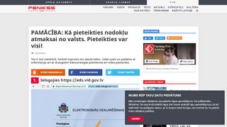 
                            8. PAMĀCĪBA: Kā pieteikties nodokļu atmaksai no valsts. Pieteikties var ...