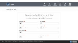
                            3. PamBill :: Sign up for free