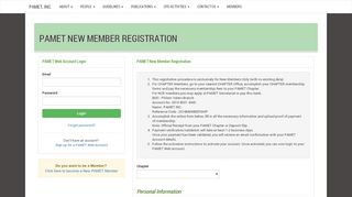 
                            3. PAMET New Member Registration - PAMET, Inc.