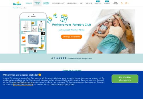 
                            2. Pampers Club: eine App mit vielen Prämien und Rabatten! | Pampers ...