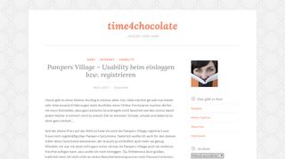 
                            6. Pampers Village – Usability beim einloggen bzw. registrieren ...