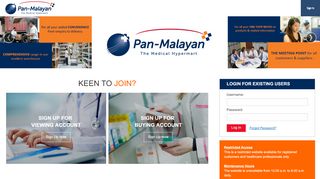 
                            2. Pan Malayan: Home page