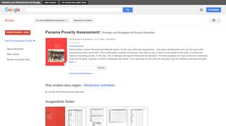 
                            7. Panama Poverty Assessment: Priorities and Strategies for Poverty ... - Google Books-Ergebnisseite