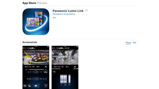 
                            8. Panasonic Lumix Link on the App Store - iTunes - Apple