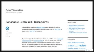 
                            13. Panasonic Lumix WiFi Dissapoints – Pieter Viljoen's Blog