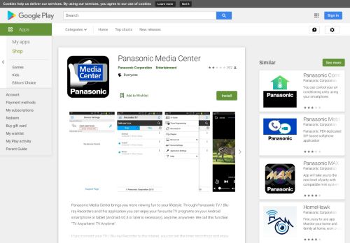 
                            5. Panasonic Media Center – Apps bei Google Play